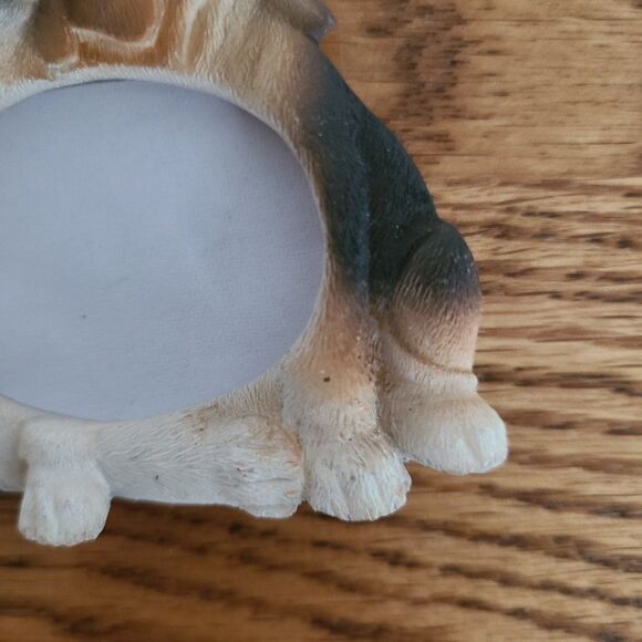 Vintage Resin Beagle Puppy Dog Friends Pair Picture Frame Ornament - Picture 12 of 16